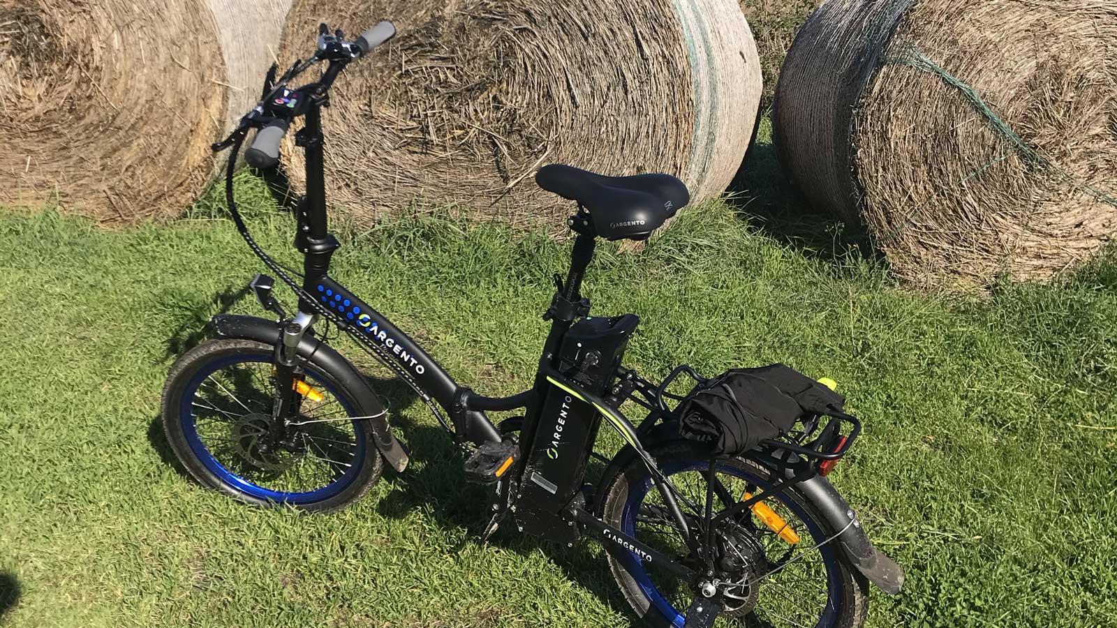 bicicletta argento piuma